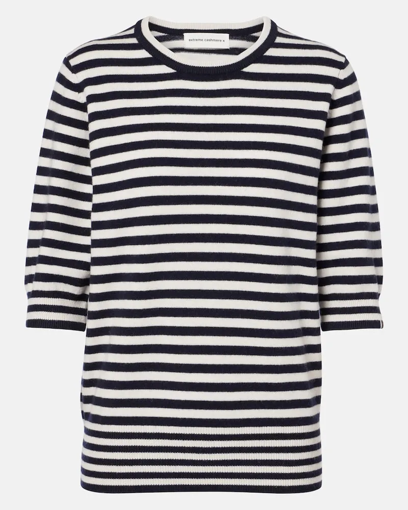 extreme cashmere Top N°63 Well aus einem Kaschmirgemisch Multicolor