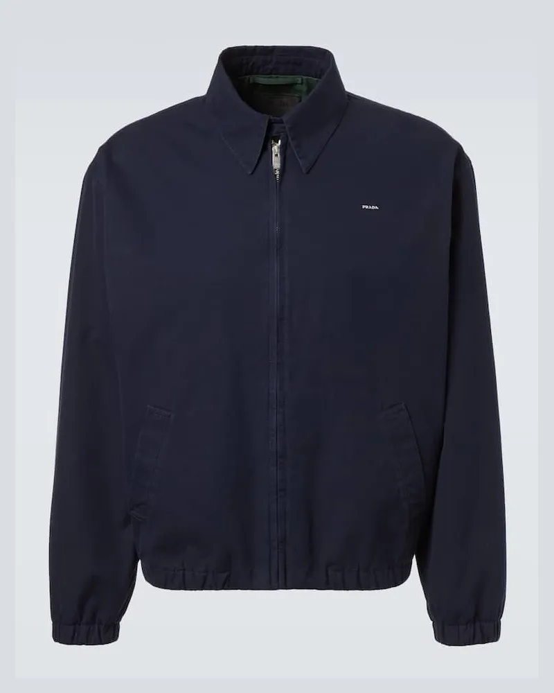 Prada Blouson aus Baumwolle Blau