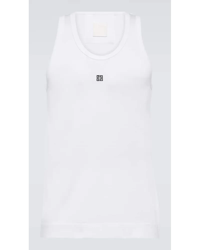 Givenchy Top aus Baumwoll-Jersey Weiss