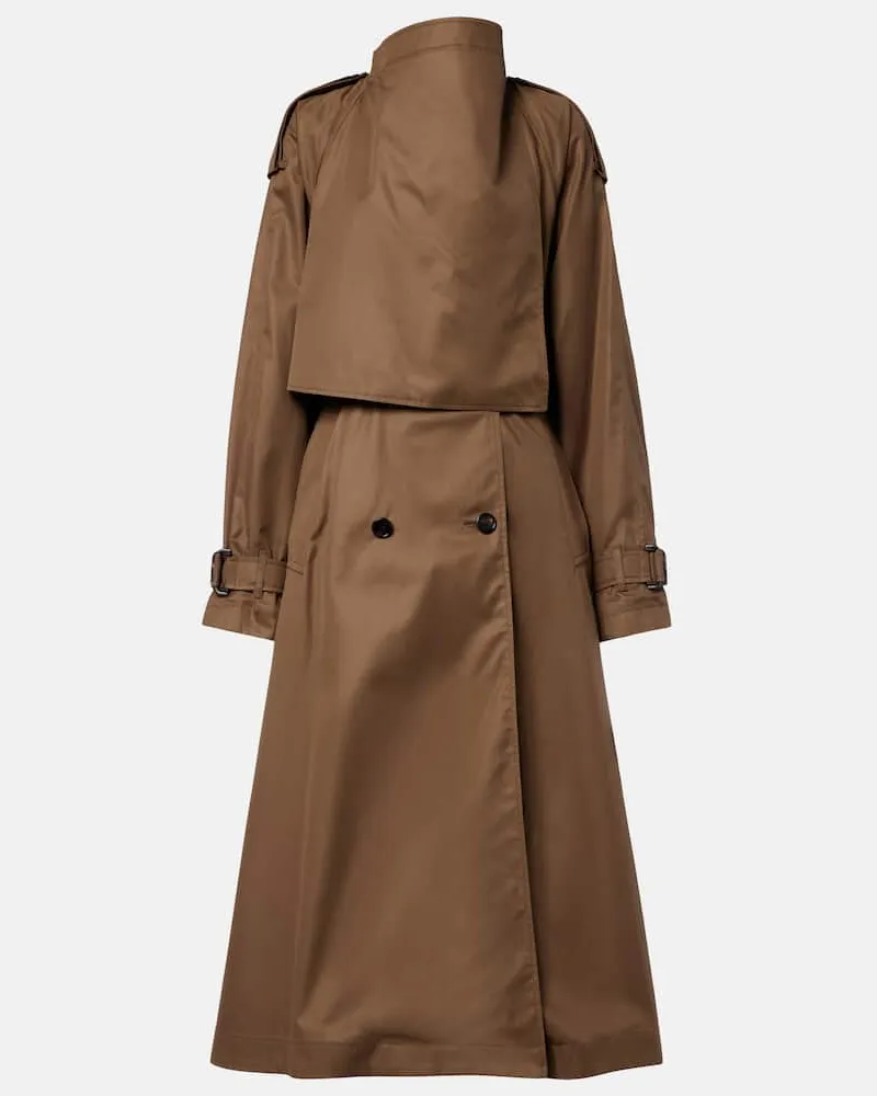 Burberry Trenchcoat aus Baumwoll-Gabardine Braun