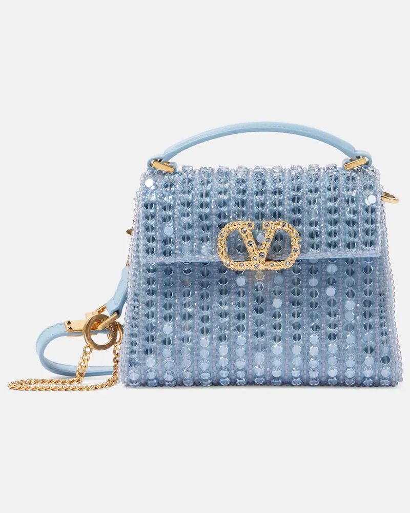 Valentino Garavani Verzierte Tote VSling Mini Blau