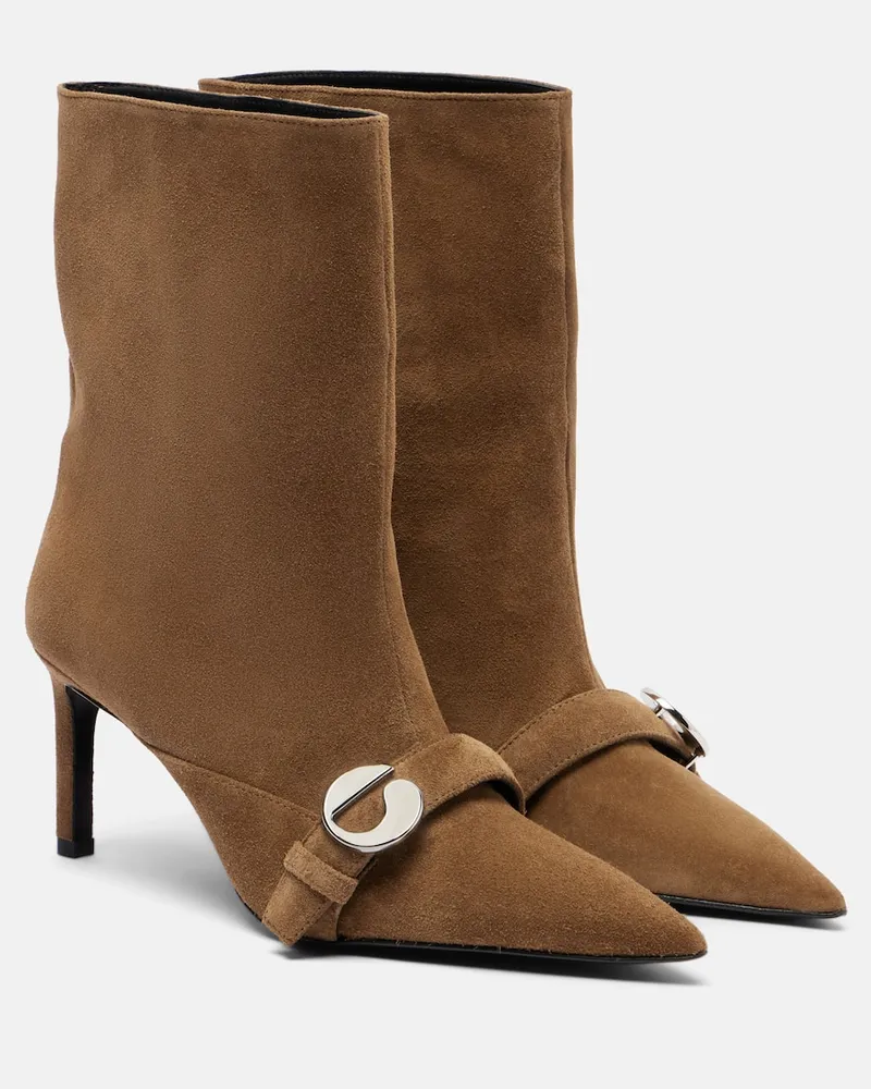 COPERNI Ankle Boots aus Veloursleder Braun