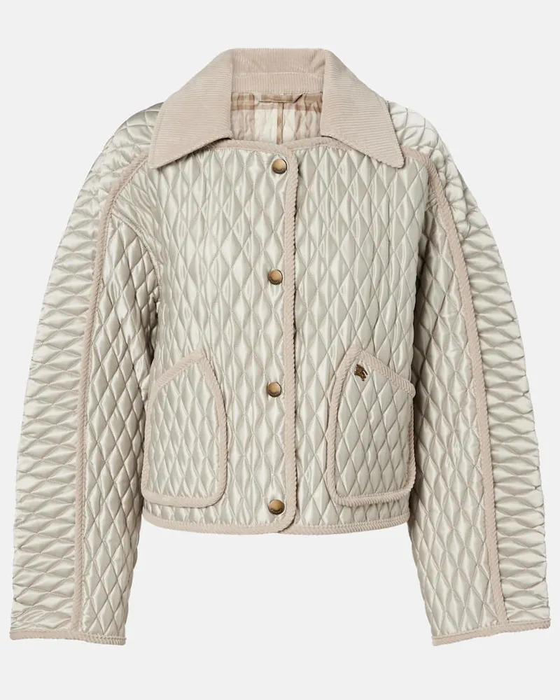 Burberry Steppjacke mit Cord Beige