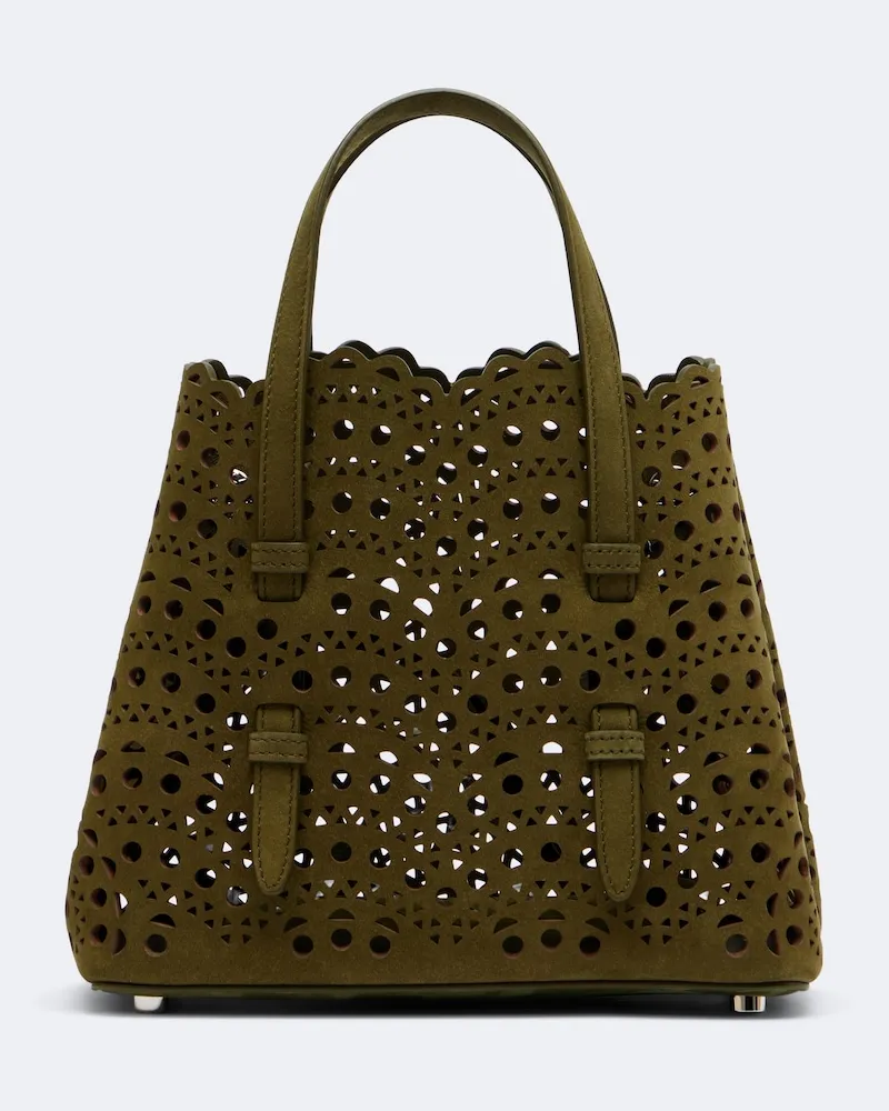 Alaïa Alaïa Henkeltasche Mina 20 Small aus Leder Grün