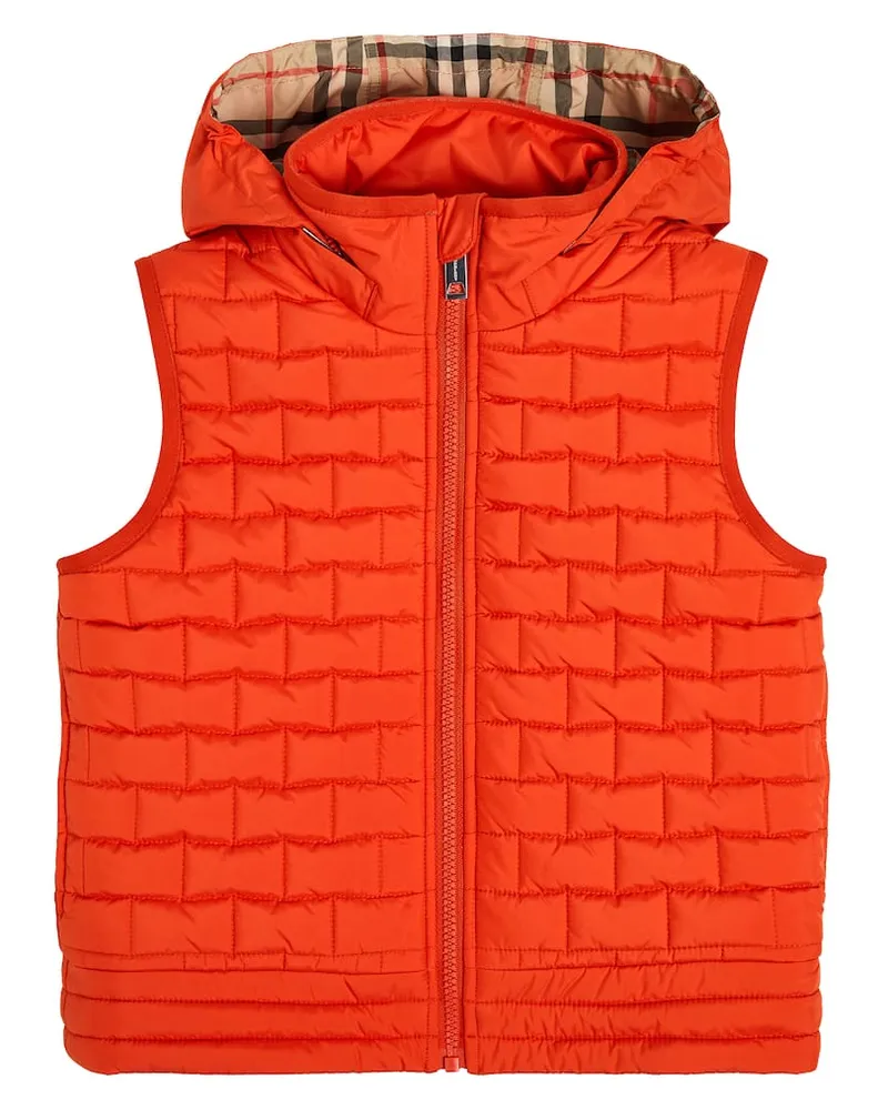 Burberry Wattierte Weste Rot