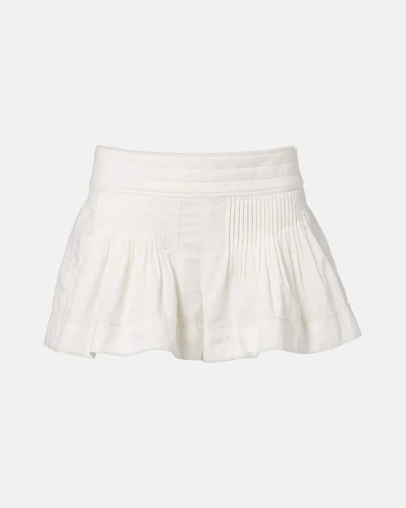 Isabel Marant Shorts Cybila aus Baumwolle Weiß