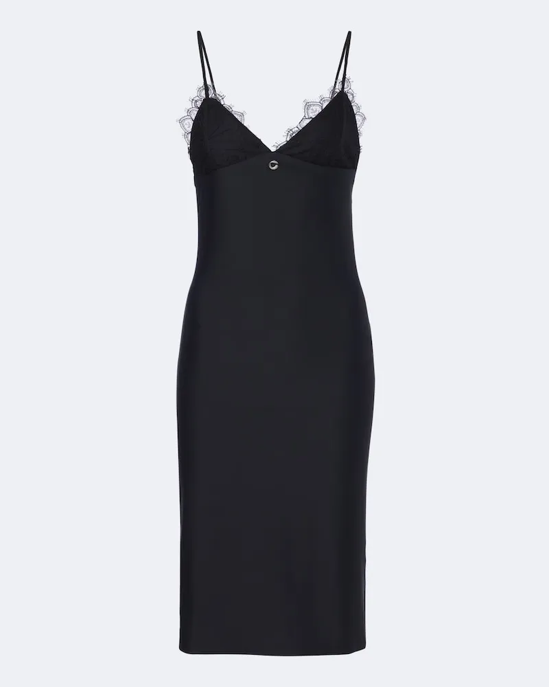 COPERNI Slip-Kleid mit Spitze Schwarz