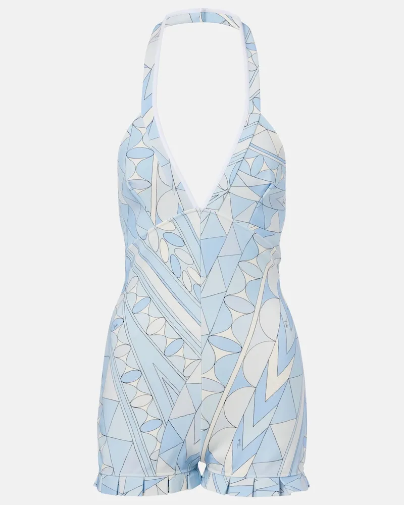 Emilio Pucci Playsuit Manuba aus Jersey Blau