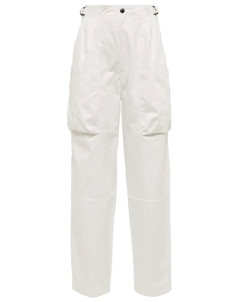 Isabel Marant High-Rise-Hose Ferima aus Baumwolle Weiã