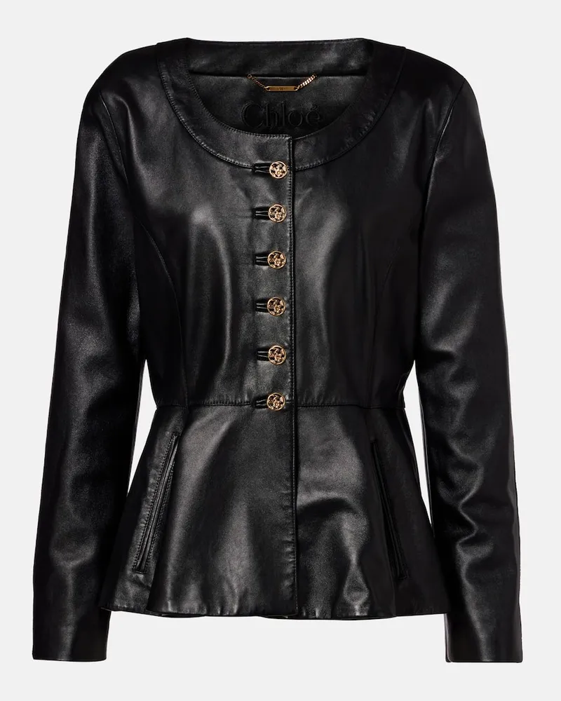 Chloé Chloé Lederjacke Schwarz