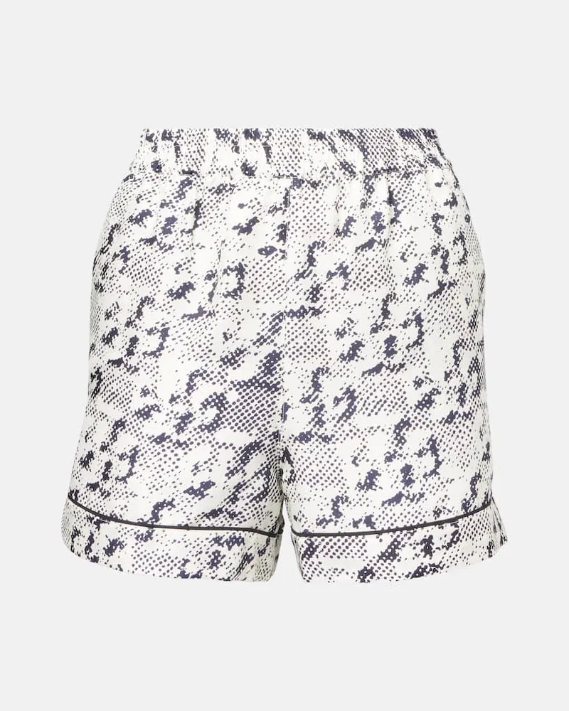 Tory Burch Shorts aus Seide Weiß