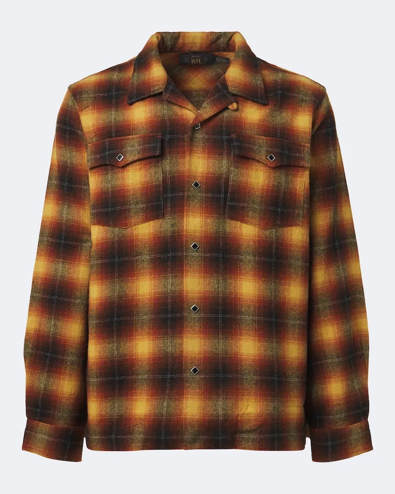 RRL Hemd aus einem Wollgemisch Multicolor
