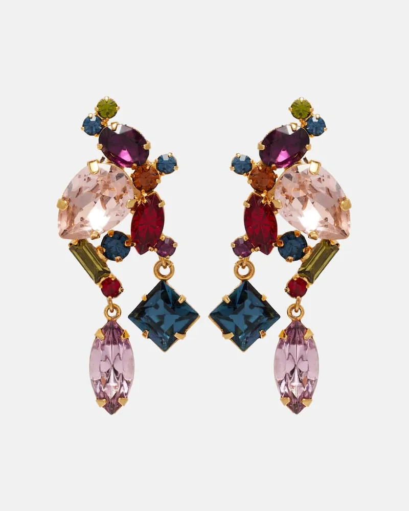 Jennifer Behr Ohrringe Ambra mit Kristallen Multicolor
