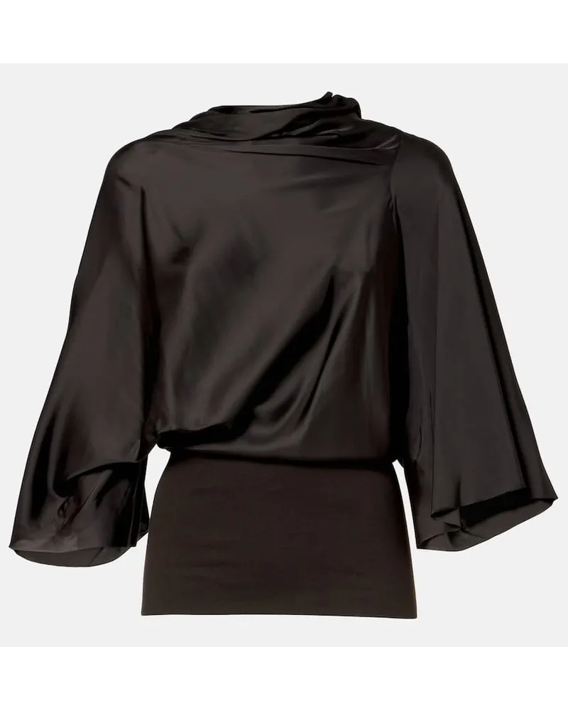 Rick Owens Top Cylinder aus Satin Braun