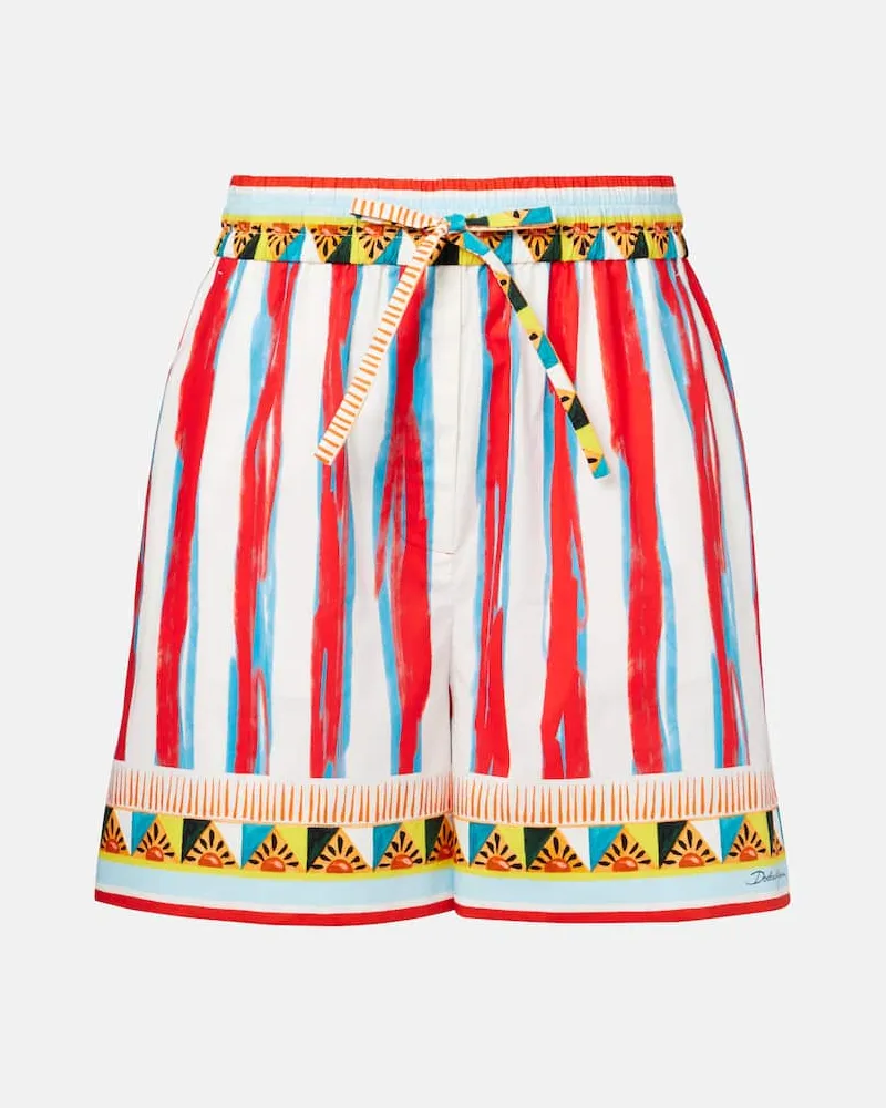Dolce & Gabbana Shorts aus Baumwolle Multicolor