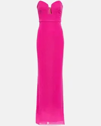 Rebecca Vallance Maxikleid Last mit Kristallen Pink