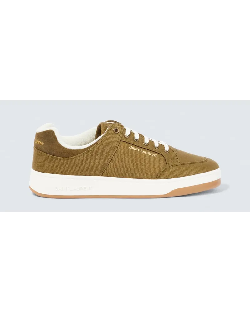 Saint Laurent Sneakers SL/61 aus Canvas Gruen