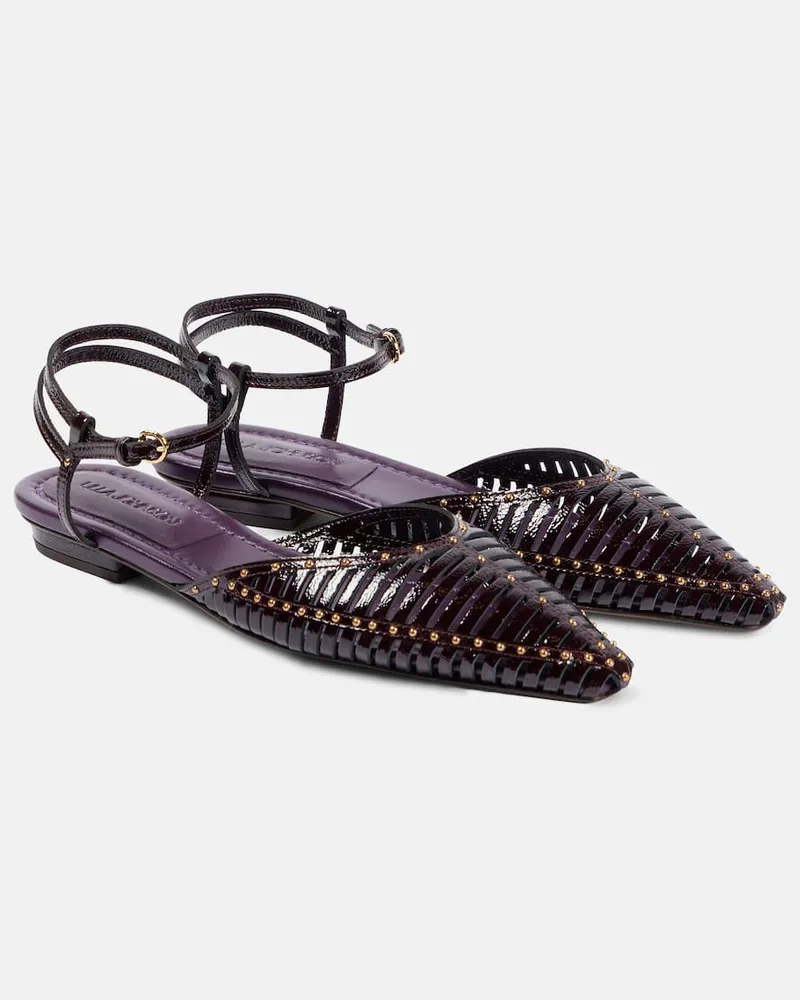 Ulla Johnson Ballerinas Violette aus Lackleder Violett