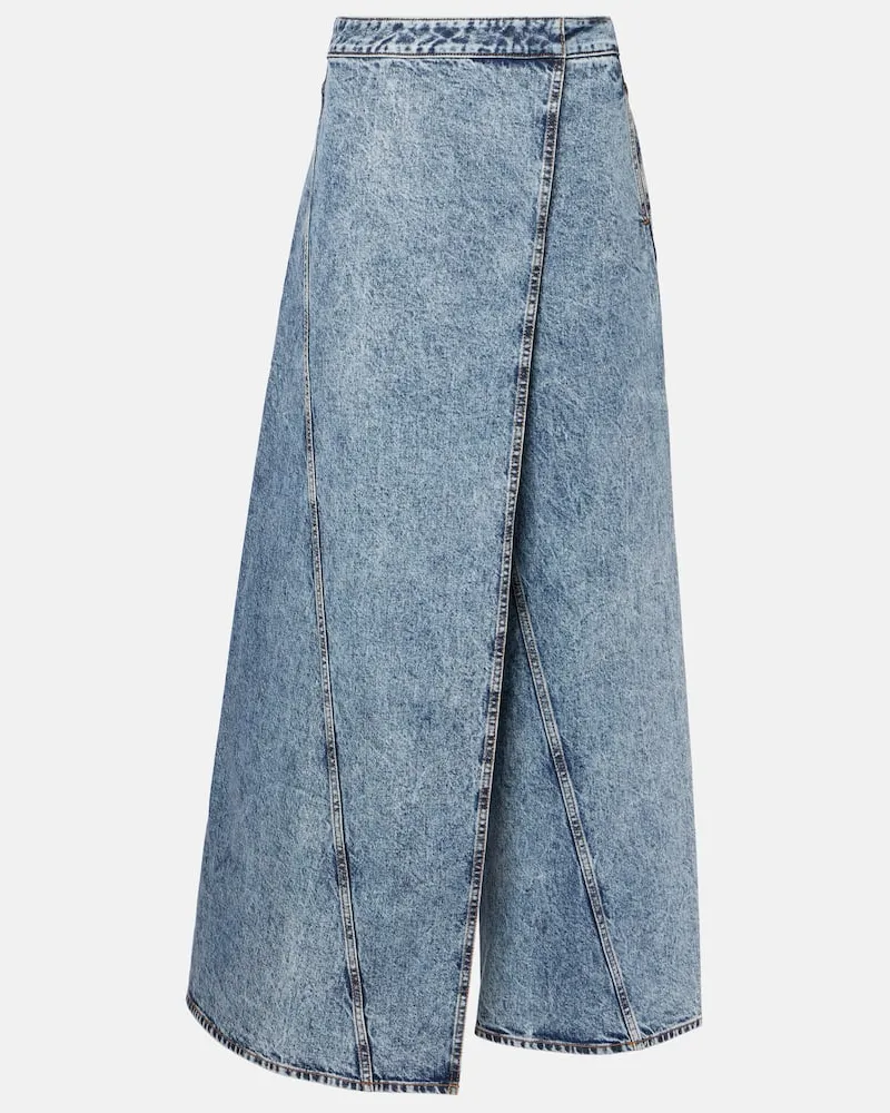 Alaïa Alaïa Wide-Leg Jeans Blau