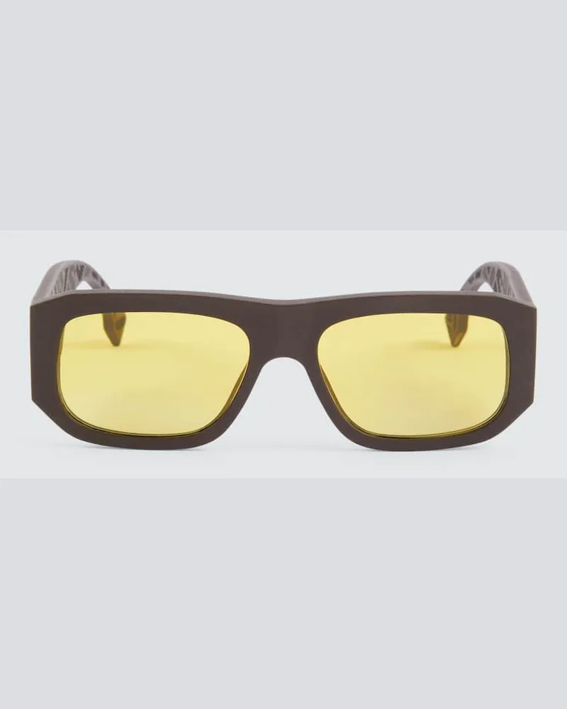 Fendi Eckige Sonnenbrille Fendi Shadow Rot