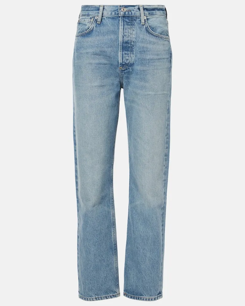 Citizens of humanity High-Rise Straight Jeans Blaine Blau