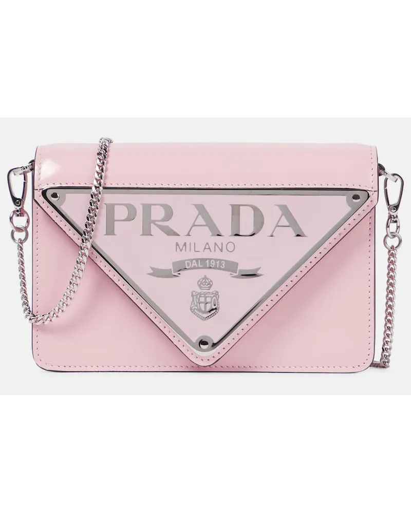 Prada Schultertasche aus Leder Pink