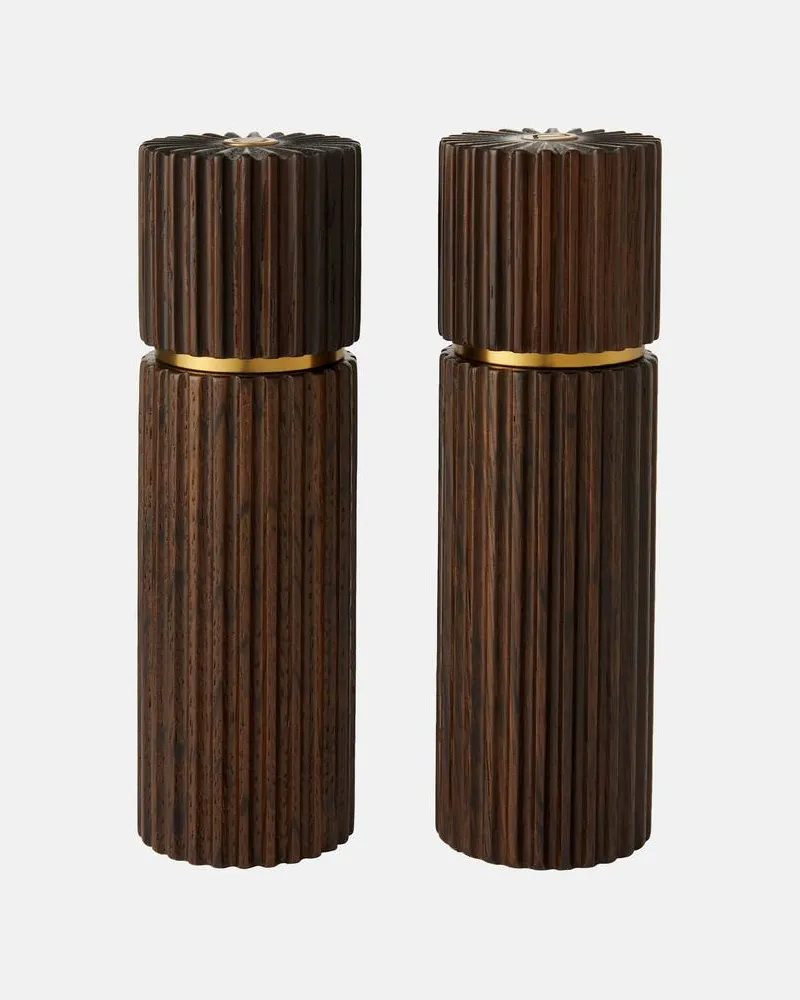 L’OBJET Salz- und Pfeffermühle Ionic Braun