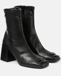 Courrèges Courreges Ankle Boots Reedition AC aus Lederimitat Schwarz