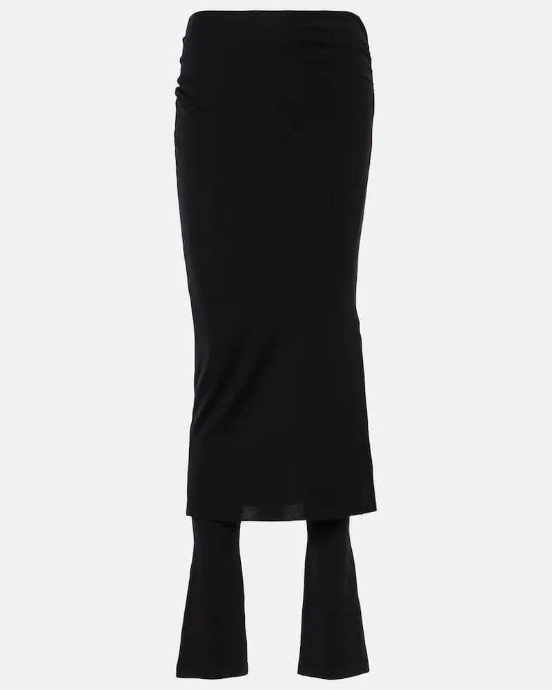 Alaïa Alaïa Hose aus einem Wollgemisch Schwarz