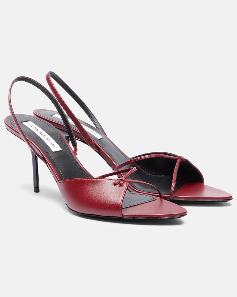 Victoria Beckham Sandalen 75 aus Leder Rot
