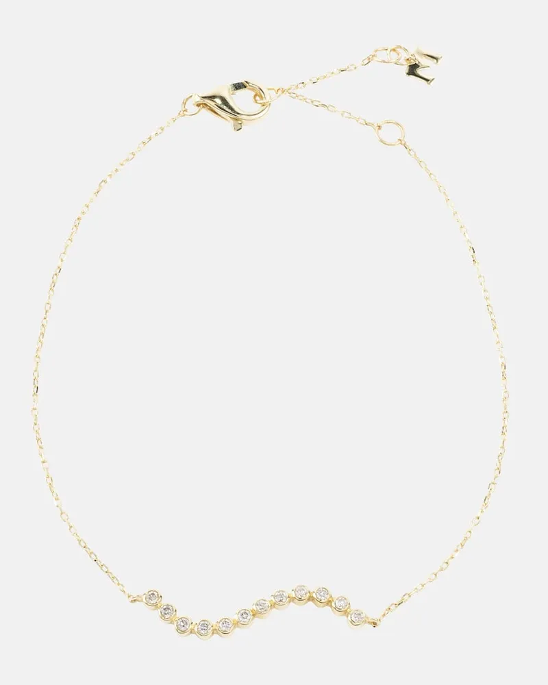 MATEO Armband aus 14kt Gelbgold mit Diamanten Gold