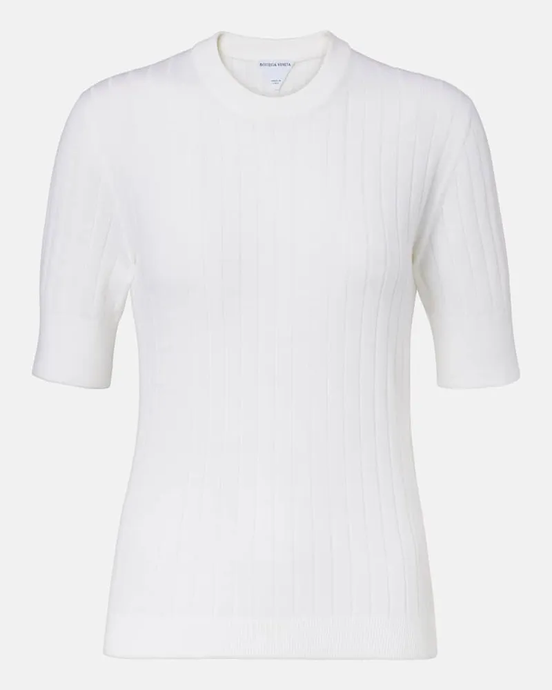 Bottega Veneta Pullover aus Wolle Weiß
