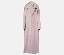 Hemdblusenkleid mit Mesh