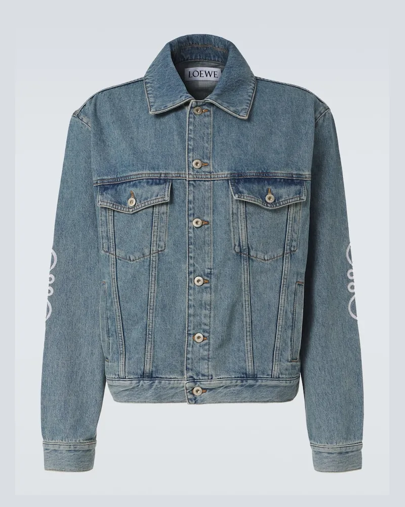 Loewe Jeansjacke Anagram Blau