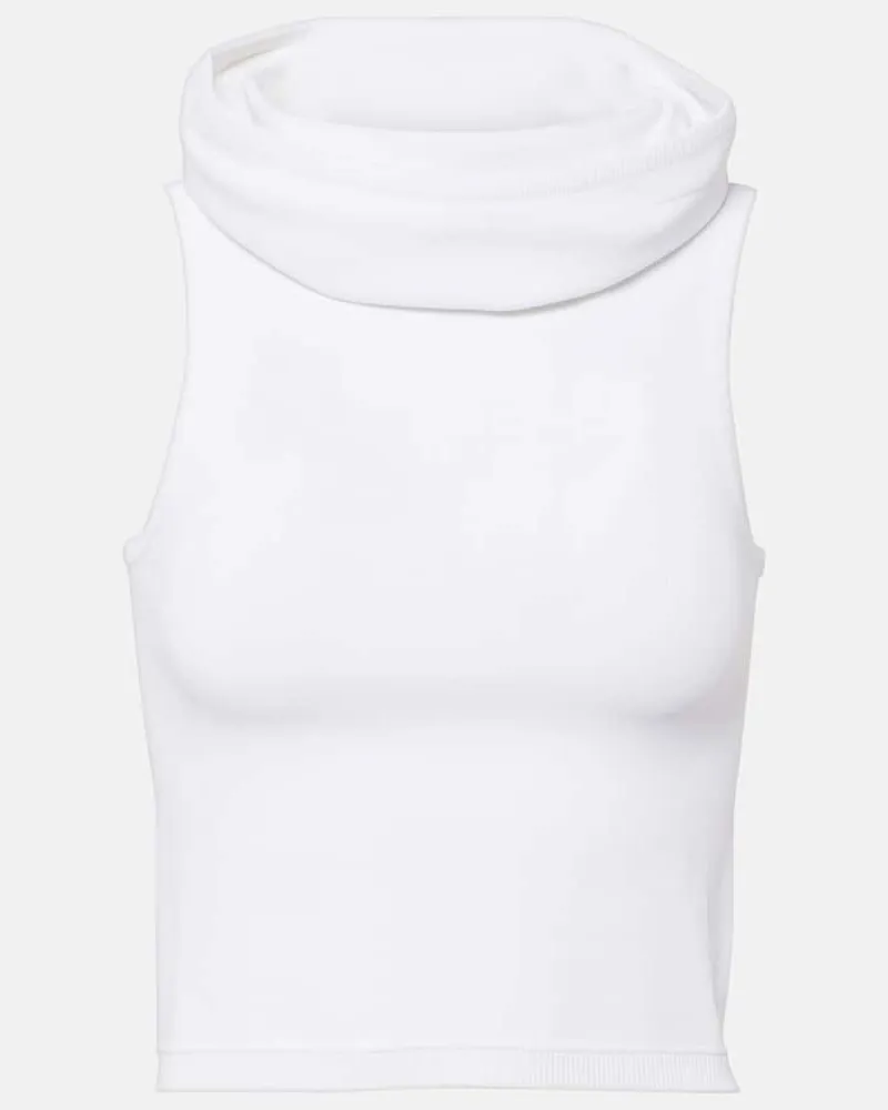Alaïa Alaïa Cropped-Top Weiß