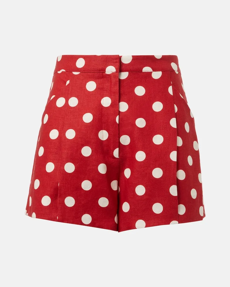 Posse Shorts Rosalie aus Leinen Rot