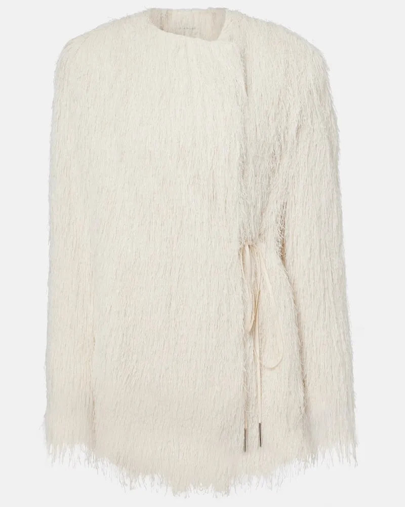 Dries van Noten Jacke Weiß