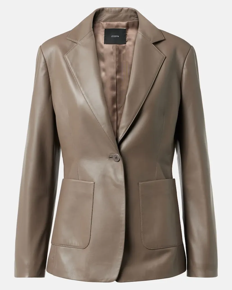 Joseph Blazer aus Leder Braun