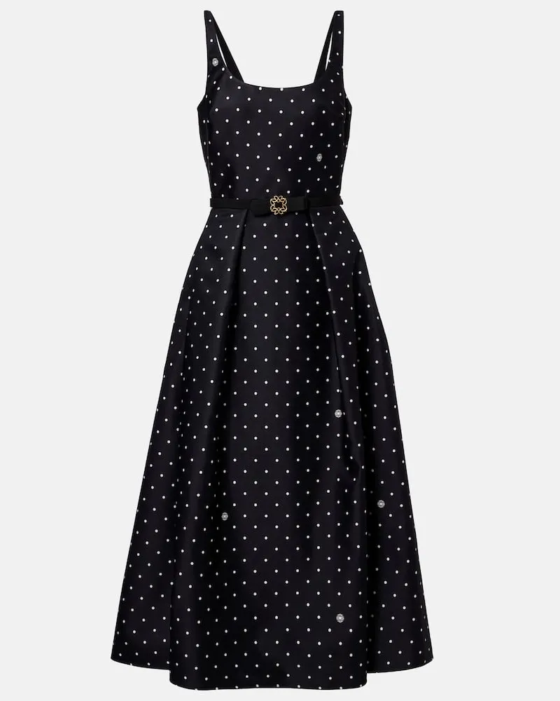 Elie Saab Midikleid Schwarz