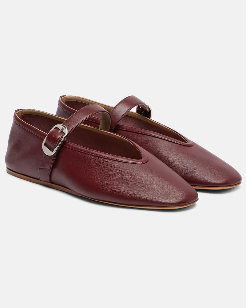 Le Monde Béryl Le Monde Béryl Ballerinas Stella aus Leder Burgund