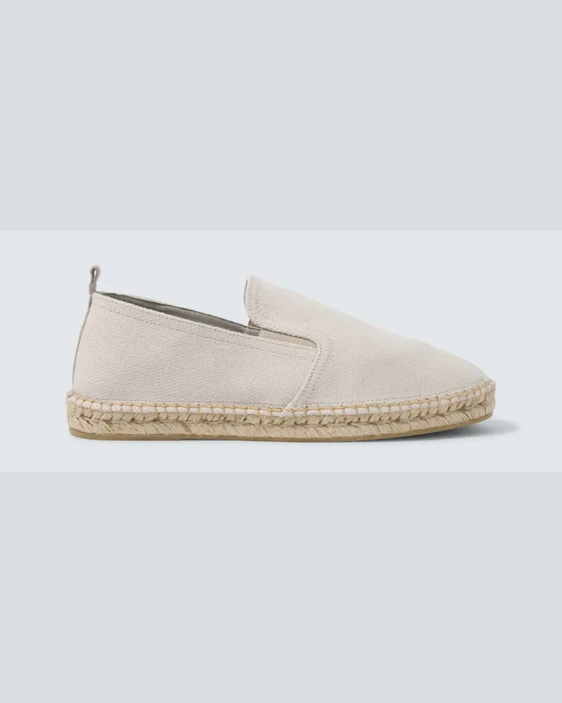 Frescobol Carioca Espadrilles Emmanuel aus Canvas Weiß