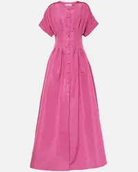 Carolina Herrera New York Robe aus Seide Pink