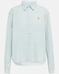 Ralph Lauren Hemd aus Baumwoll-Chambray Blau