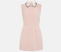 Verziertes Minikleid aus Cady