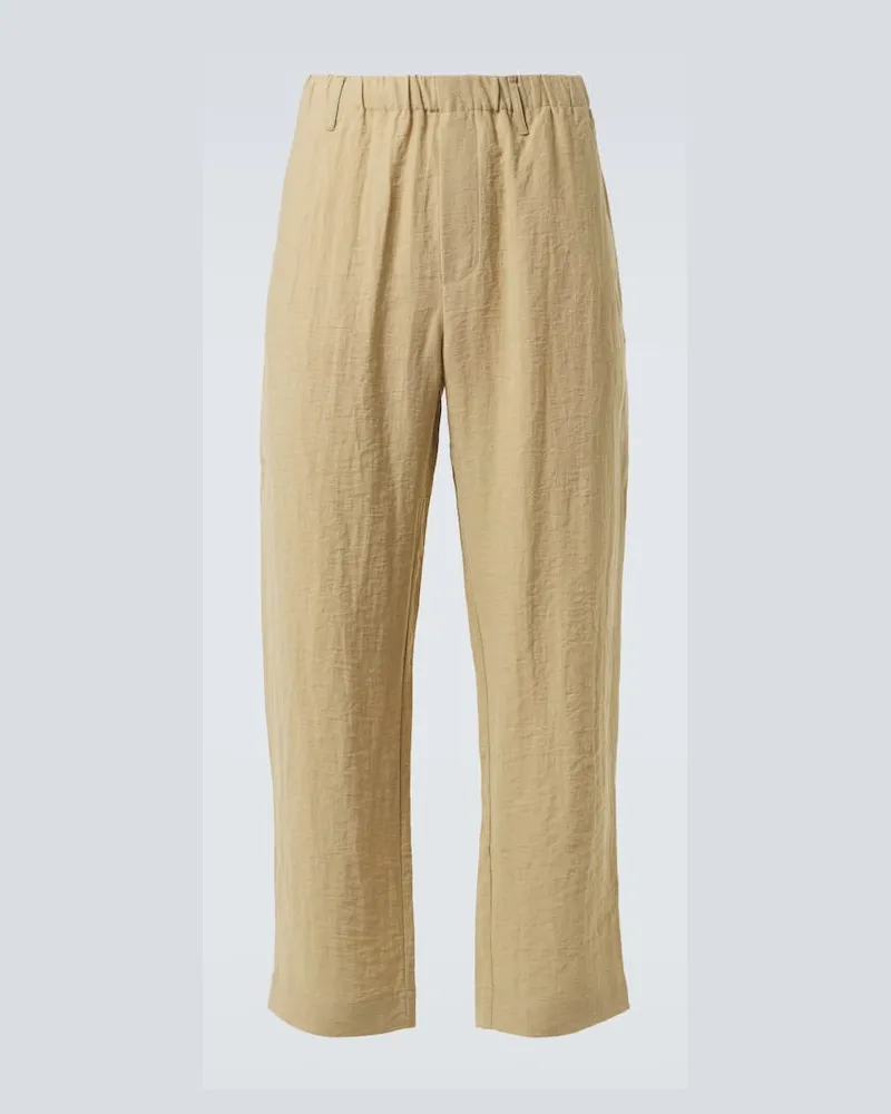 COMMAS Gerade Mid-Rise-Hose Beige