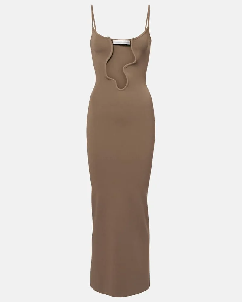 Christopher Esber Maxikleid Salacia Beige