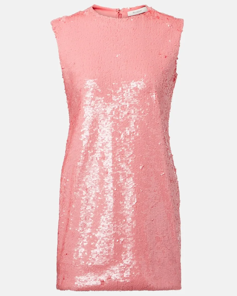 J.W.Anderson Cocktailkleid aus Baumwolle mit Pailletten Rosa