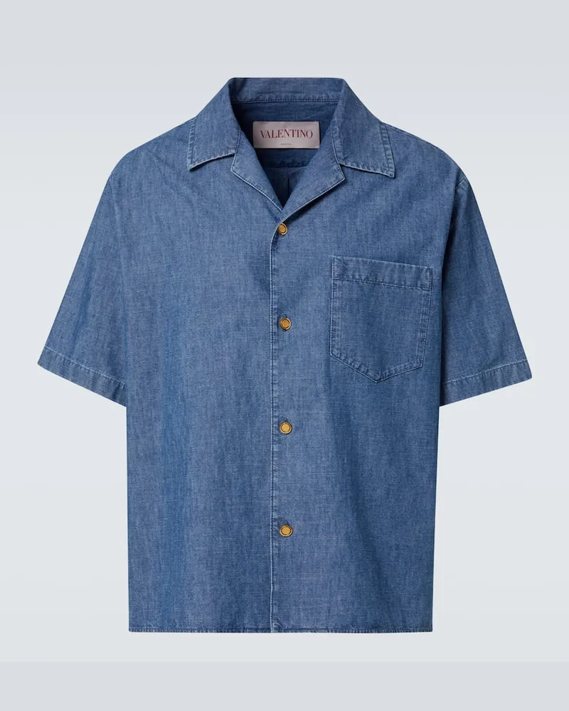 Valentino Garavani Hemd aus Denim Blau