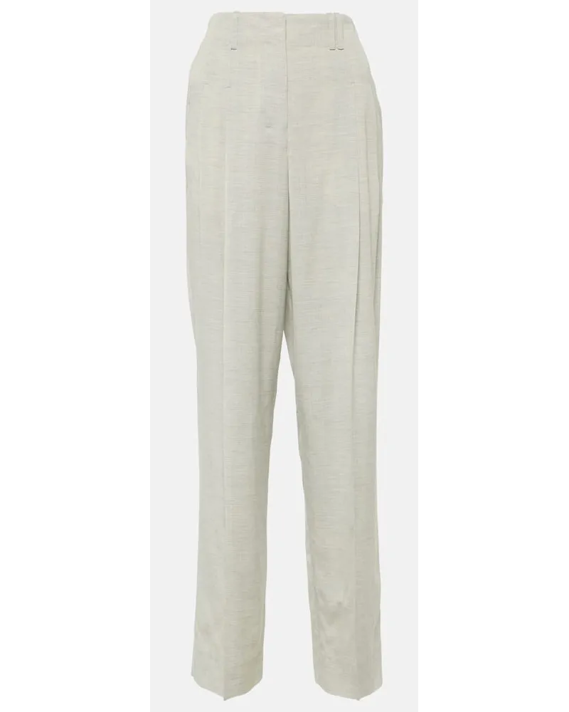 Jacquemus High-Rise-Hose Le Pantalon Titolo Grau