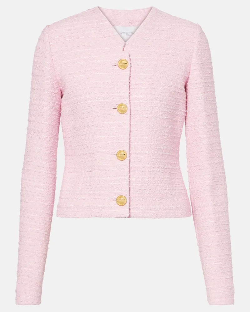 Giambattista Valli Jacke aus Tweed Pink